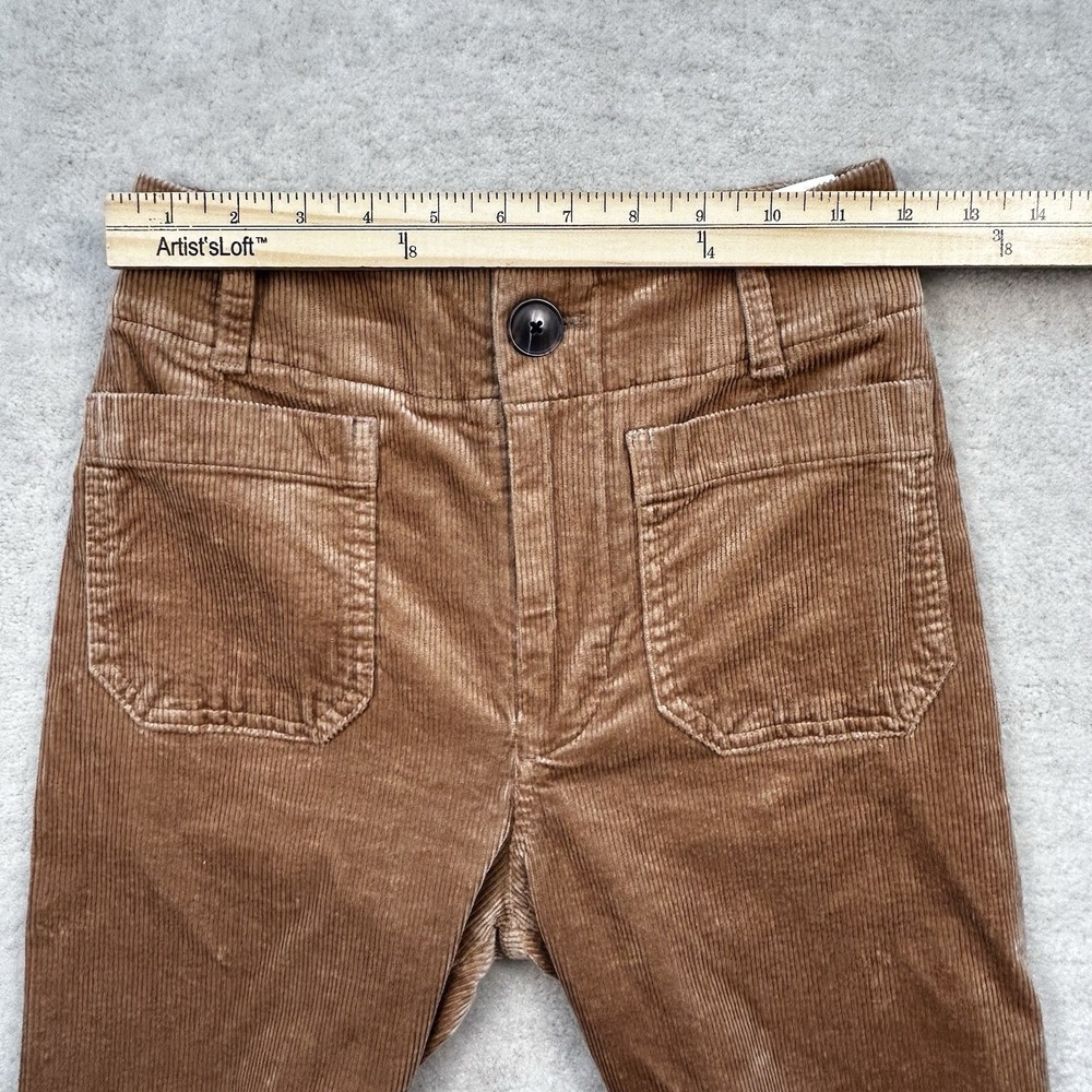 Maeve Anthropologie The Colette Wide Leg Corduroy Pants Womens 23 Full Length - Picture 4 of 10